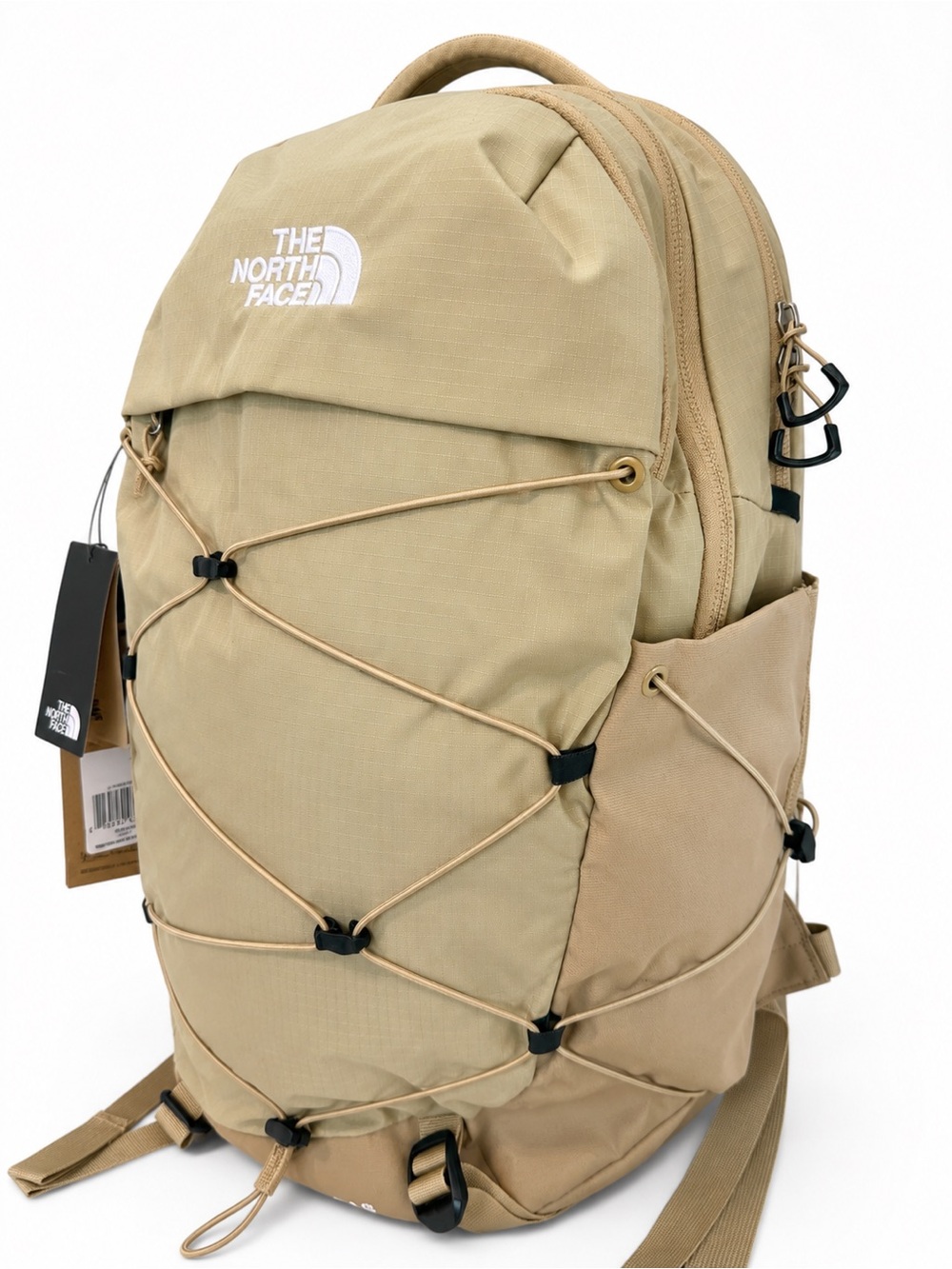The North Face Men's Khaki stone Everyday Backpack with Bungee Front - Picture 2 of 6